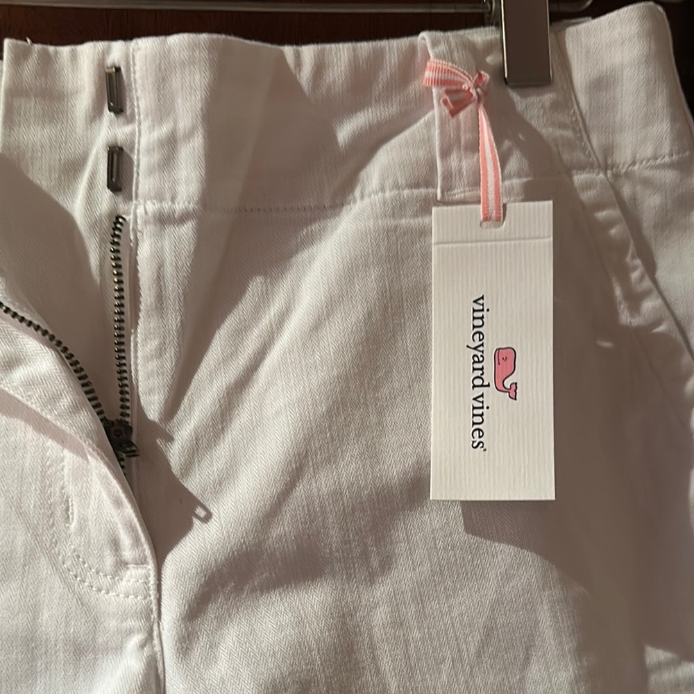 Vineyard Vines  White Herringbone 5” everyday Shorts Classic Style new with tag - Picture 5 of 9